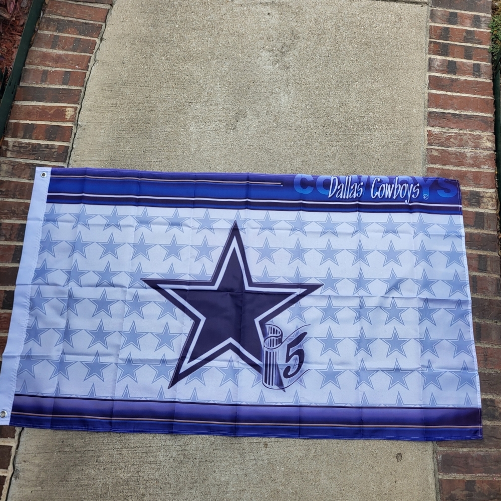 Dallas Cowbkys 5X Super Bowl Champions Flag Banner New